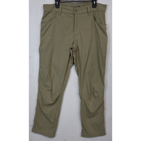 Mens Origin NY Loc Brown Pants Size 36x31 Hiking Outdoors Fishing Casual NYLOC - Picture 1 of 8